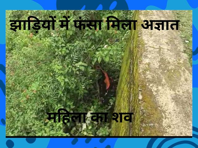मंडला में झाड़ियों में फंसा मिला महिला का शव