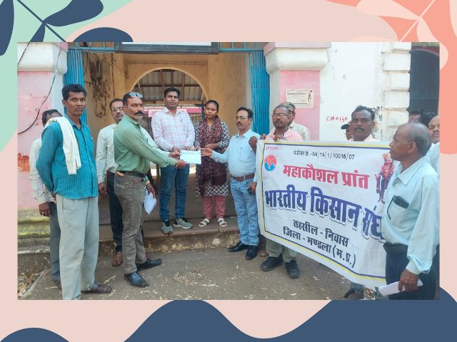 गेहूं खरीद की तारीख पर तारीख किसान संघ ने सौंपा ज्ञापन