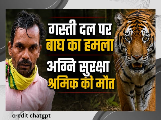 kanha tiger reserve बाघ ने किया गस्ती दल पर हमला